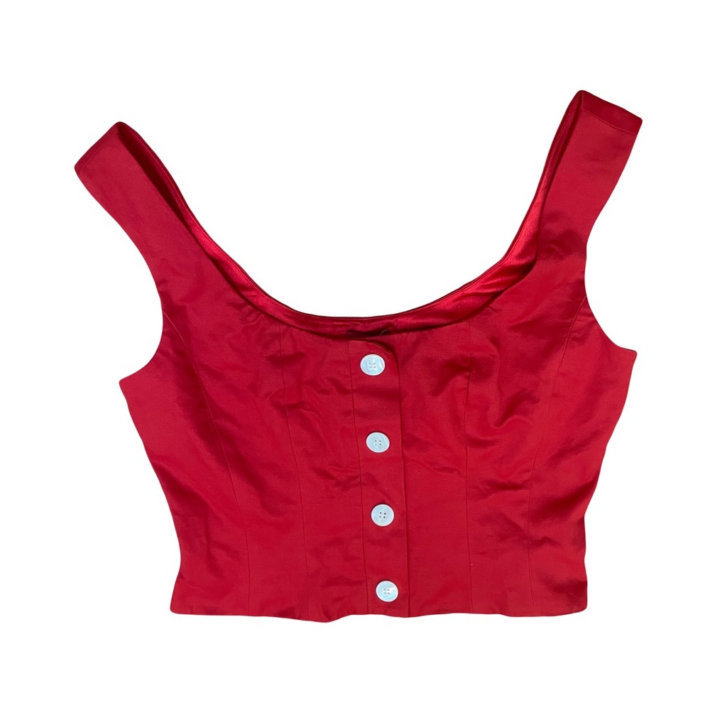 Staud red tank top